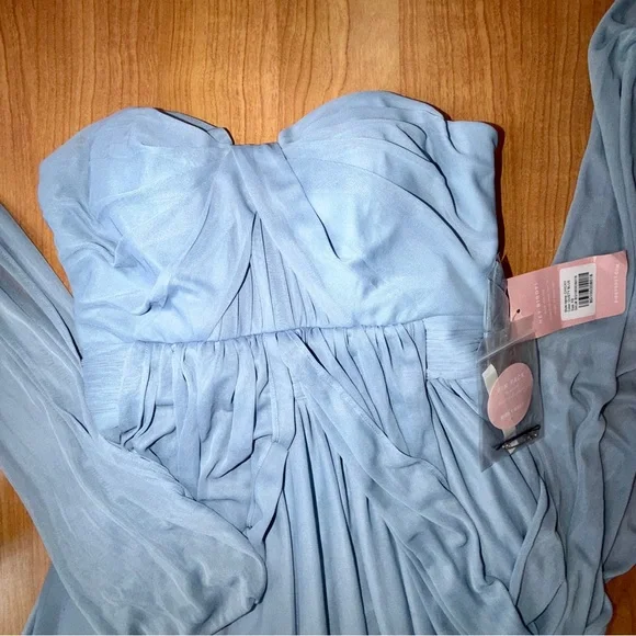 Birdy Grey Women’s  Dusty Blue Heart Shaped Chicky Convertible Dress Size XS NWT - Picture 4 of 9